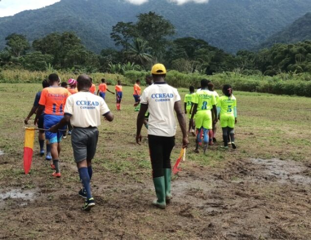 Football in the Congo rainforest.