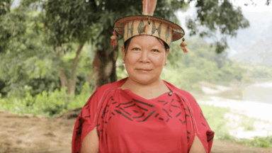 Kerenia from Tsiquireni, an Ashaninka community in the Amazon rainforest.