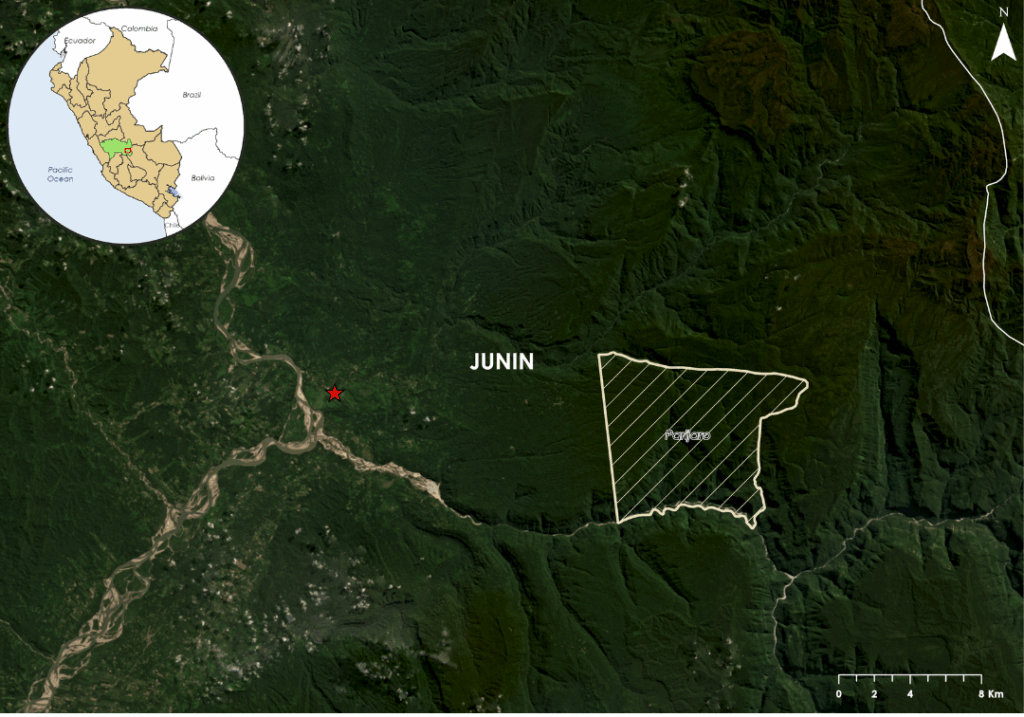 The nearest health centre (red star) takes two days to reach and the journey can be perilous.