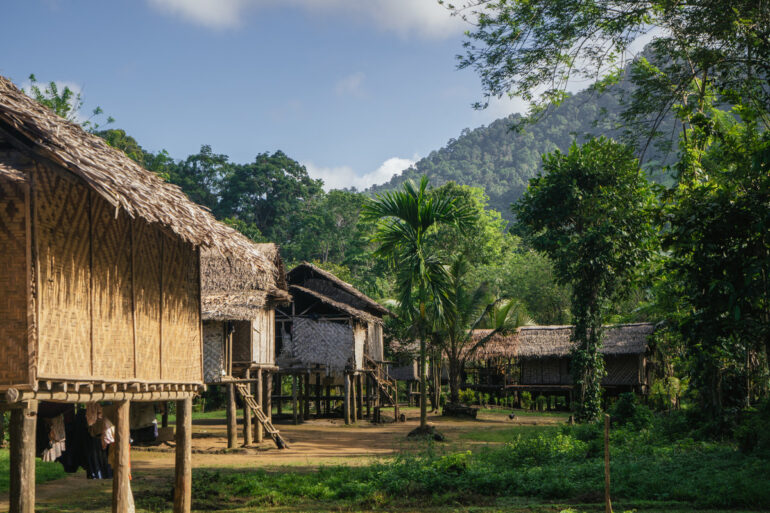 Community of Sololo in the rainforest of Papua New Guinea